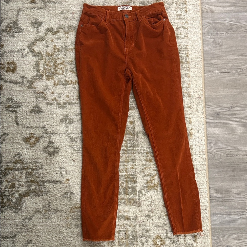 Free People We the Free Women's Corduroy Jeans in Fired Chestnut